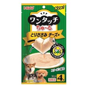 ワンタッチちゅ〜る とりささみ チーズ味 13g×4個 ワンタッチちゅーる いなばペットフード ワンタツチチユ-ルトリササミチ-ズ4コ