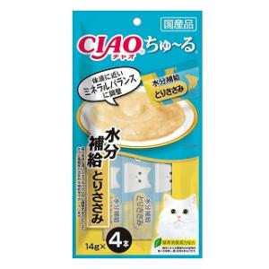 ちゅーる　チャオチュール　おやつ ちゅ〜る 水分補給 とりささみ 14g×4本 チャオちゅーる いなばペットフード チユ-ルスイブントリササミ14G4ホン