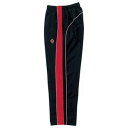CON-CB182112P-1964-M コンバース 男女兼用 ウォームアップパンツ(裾ボタンタイプ)(ブラック×レッド・サイズ:M) CONVERSE ウォー...