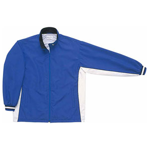 CON-CB182102S-2511-O コンバース 男女兼用 ウォームアップジャケット（前ファスナー・裾ボックスタイプ）（ロイヤルブルー×ホワイト・サイズ：O） CONVERSE