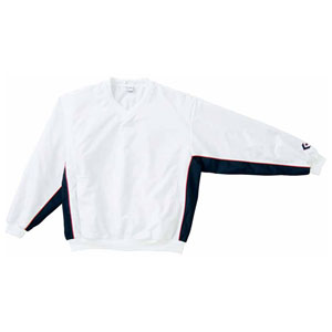 CB182113S-1129-SS コンバース 男女兼用 Vネック ウォームアップジャケット(ホワイト×ネイビー・サイズ:SS) CONVERSE CB182113S-1129-SS コンバース 男女兼用 Vネック ウォームアップジャケット(ホワイト×ネイビー・サイズ:SS) CONVERSE
