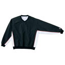 CON-CB182113S-1911-L コンバース 男女兼用 Vネック ウォームアップジャケット(ブラック×ホワイト・サイズ:L) CONVERSE