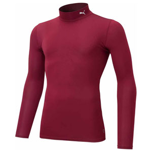 プーマ メンズ コンプレッション モックネック LS シャツ（コードバン・サイズ：XL） PAJ-656331-09-XL PUMA サッカー・フットサル用インナーウェア
