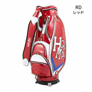 【100円OFF■当店限定クーポン 6/24 23:59迄】HONMA-CB1908-RED 本間ゴルフ 2019年 Dancing HONMA エナメルモデルキャディバッグ（レッド・9.0型） HONMA