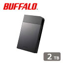 バッファロー|BUFFALO USB3.1(Gen1)3.0対応 MILスペック 耐衝撃ボディー防雨防塵ポータブルHDD 2TB(ブラック) HD-PZFU3-...