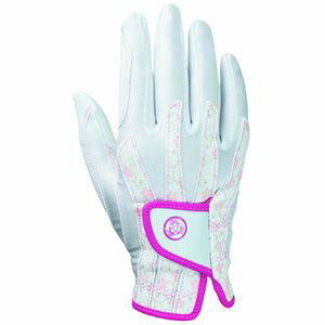 キャスコ レディースゴルフグローブ 右手用 サクラ（ホワイト）（サイズ：フリー 18～21cm） SF-1918LR SWH Kasco 艶グローブ