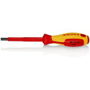 絶縁ドライバー 98 13 60 クニペックス 絶縁六角棒ドライバー 1000V 6.0mm KNIPEX