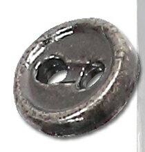 アゾン アゾンオリジナル4mm二つ穴メタルボタン アンティークシルバー【AMP116-ASV】 ドール用