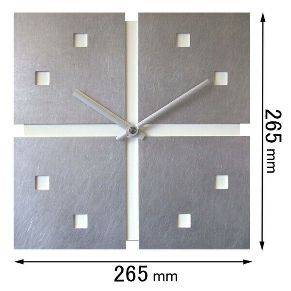 フォーカス・スリー 掛け時計 Focus Three　ジョイントクロック（ホワイト） V-50(W) [V50W]【返品種別A】