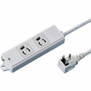 サンワサプライ 工事物件タップ（3P・2個口・1m） TAP-K2L-1 SANWA SUPPLY [TAPK2L1]