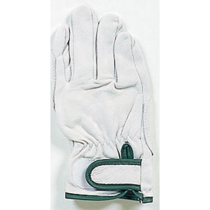 211522R-24 おたふく手袋 革手袋 補強アテ皮付 マジック（Lサイズ）