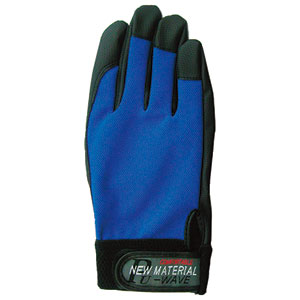 210436K-18 おたふく手袋 PU-WAVE （ブルー・LLサイズ） 手袋