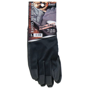 2111374K-12 おたふく手袋 PU合成皮革手袋（ブラック・SSサイズ）