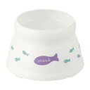 ペット用品 食器 こぼれにくい脚付キャットディッシュ S(ホワイト) リッチェル アシツキキヤツトデイツシユS