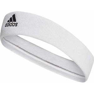 AJ-DUR58-CF6925-OSFZ アディダス テニス用ヘッドバンド（ホワイト×ブラック・サイズ OSFZ：約54〜57cm） adidas TENNIS HEADBAND