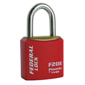 フェデラル シリンダー南京錠(同一キー・レッド) F20E-R-KA203-P FEDERAL