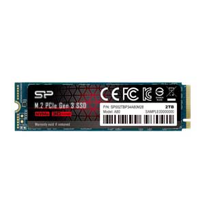 SiliconPower（シリコンパワー） SiliconPower M.2 2280 NVMe PCIe Gen3x4 SSD 2TB A80シリーズ SP002TBP34A80M28