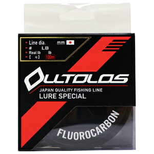 オルトロス FC 100m(0.8ゴウ/3lb) X-BRAID オルトロス FC 100m(0.8号/3lb) エックスブレイド OLLTOLOS ブラックバス フロロカーボンライン