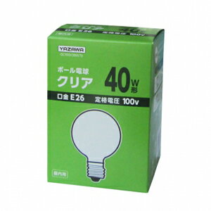 Filament Lamps - ヤザワ ボール電球 38W GC100V38W70(ヤザワ) YAZAWA [GC100V38W70ヤザワ]
