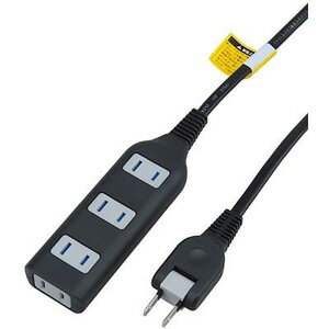 ヤザワ 耐トラ付タップ(4個口 1m)黒 Y02S401BK YAZAWA [Y02S401BK]