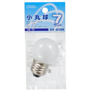 Filament Lamps - オーム ミニボール球 7W LB-G4607-F(04-6369) OHM [LBG4607F046369]