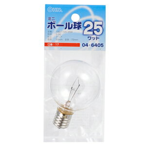  ߥ˥ܡ 25W LB-G5725-C(04-6405) OHM [LBG5725C046405]