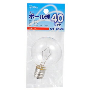  ߥ˥ܡ 40W LB-G5740-C(04-6406) OHM [LBG5740C046406]