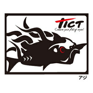 TICT アジステッカー 7.5×10cm TICT TICT アジステッカー 7.5×10cm ティクト TICT FISH GRAPHIC STICKER フィッシュグラフィックステッカー