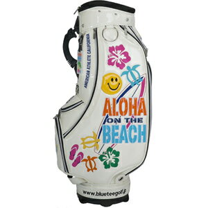 Candy Bag - ブルーティーゴルフ アロハオンザビーチ カートキャディバッグ（ホワイト・9型・46インチ対応） CB-009 BLUE TEE GOLF CB-009