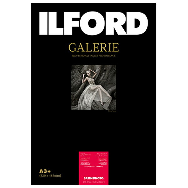 イルフォード インクジェット用紙 サテンフォト 厚手 半光沢 A3+ 25枚 ILFORD GALERIE SATIN PHOTO ギャラリー プロフォトペーパー（旧名称：Lustre ラスターペーパー） 422334(イルフオ-ド)