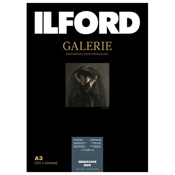 A3 Size Paper - イルフォード インクジェット用紙 セミグロスデュオ 厚手 半光沢 微粒面質 A3 25枚 ILFORD GALERIE Semigloss Duo ギャラリー デュオペーパー 422141
