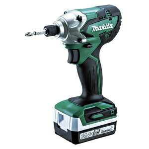 MTD001DSX マキタ 充電式インパクトドライバ(バッテリBL1415G×2個・充電器DC18SG付き) makita バッテリBL1415G×2個・充電器DC18SG・+ビット2-65・プラスチックケース・バッテリカバー×2個付