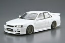 アオシマ 1/24 ザ チューンドカー No.4 URAS ER34 スカイライン TYPE-R ’01 (ニッサン)【55342】 プラモデル