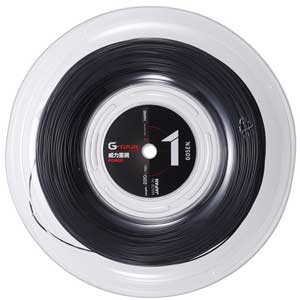 ゴーセン 硬式テニス用ガット ジー・ツアー1（ブラック・1.30mm×220m） GOS-TSGT102BK GOSEN G-TOUR series G-TOUR1 16GA