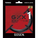 GOS-TSGX11BK ゴーセン 硬式テニス用ガット　ジー・ダブルエックス1（ブラック） GOSEN G-XX series G-XX1 16L