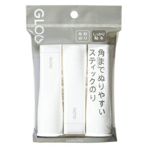 コクヨ グルー スティックのり（しっかり貼る）Mサイズ 3個パック KOKUYO タ-G302-3P