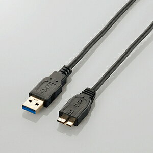 エレコム 極細USB3.0ケーブル（A-microB） 2.0m 0.9A USB3-AMBXBKシリーズ USB3-AMBX20BK