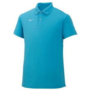ミズノ ユニセックス ポロシャツ（ブルーアトール・サイズ：XS） 32MA967021XS MIZUNO