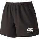 CCC-RG26013B19-4L カンタベリー ラグビーショーツ 脇ポケット付ロング（ブラック・サイズ：4L） CANTERBURY RUGBY SHORTS