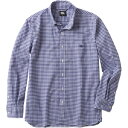 CCC-RA4758225-S カンタベリー ストレッチ ギンガムチェックシャツ（ロイヤルブルー・サイズ：S） CANTERBURY L/S STRETCH GINGHAM CHECK BD SHIRT