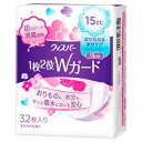 ウィスパー1枚2役Wガード おりもの&水分ケア パンティライナー 15cc 32枚 P&GJapan WPWガ-ドオリモノスイ15CC32