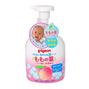 薬用全身泡ソープ ももの葉 本体 450ml ピジョン ヤクヨウゼンシンアワソ-プモモホンタ