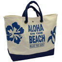 TT003-NV ブルーティーゴルフ アロハオンザビーチ 大型トートバッグ(ネイビー) BLUE TEE GOLF ALOHA ON THE BEACH 1