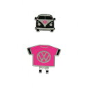 VWAC-9508-BKPK フォルクスワーゲン クリップマーカー(ブラック×ピンク) Volkswagen