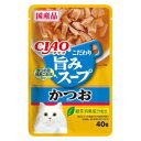 CIAO 旨みスープ パウチ かつお 40g いなばペットフード チヤオウマミス-プパウチカツオ40G