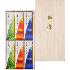 天壇 進物 5000° 桐箱 包装品 6入 日本香堂 テンダンシンモツ5000キリバコ