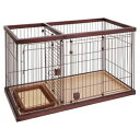 犬用サークル ペティオ トイレのしつけが出来る ドッグルームサークル ブラウン レギュラー ペティオ P ドツグル-ムサ-クルBR R