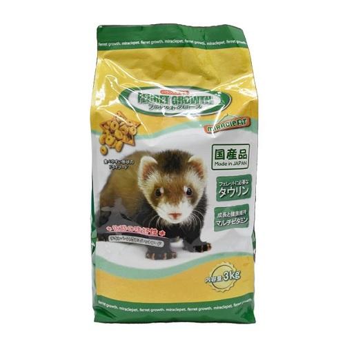 フェレット専用のドライフード フェレットグロース 3kg 日本動物薬品 フエレツトグロ-ス 3KG