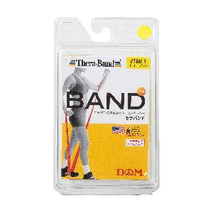 D＆M セラバンド ブリスターパック（イエロー） TBB-1 THERABAND　強度：シン　レベル：-1 [DMTBB1]