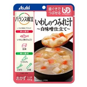 バランス献立 いわしのつみれ汁100g アサヒグループ食品 イワシノツミレジルシロミソジタテ